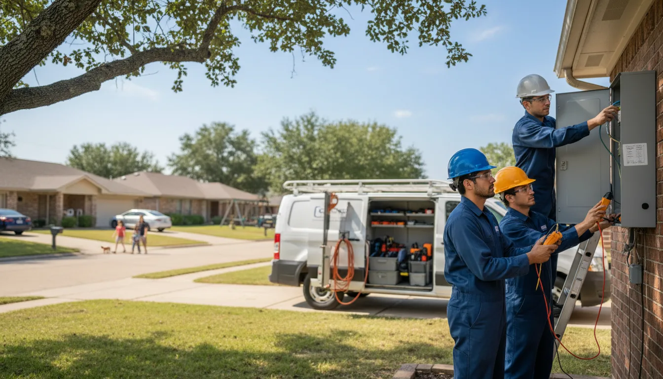Certified electrician providing emergency electrical services in Britt, IA